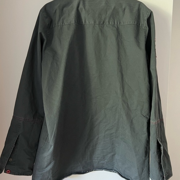 DC Army Green Shirt Jacket Size XL - Picture 3 of 11